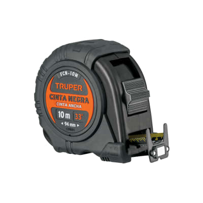 Wincha cinta negra 10 m cinta 32 mm Truper