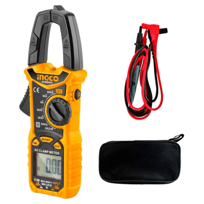 Medidor digital de pinza amperimetrica 600A INGCO1