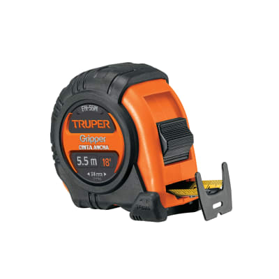 Wincha gripper contra impactos 5.5 m cinta 25 mm Truper