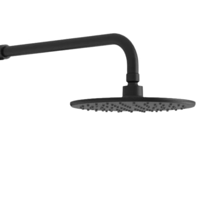 Cabeza para Ducha circular Negro 8 pulgadas con brazo Fratelli1