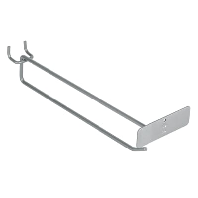 Gancho recto 9´´ con portaetiqueta para perfocel y ranurado Truper