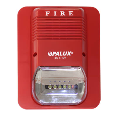 Sirena con estrobo rojo LED Opalux