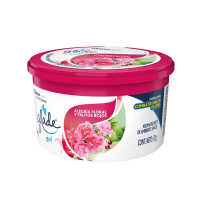 Aromatizante en gel Aroma Alegría floral y frutos rojos Glade1