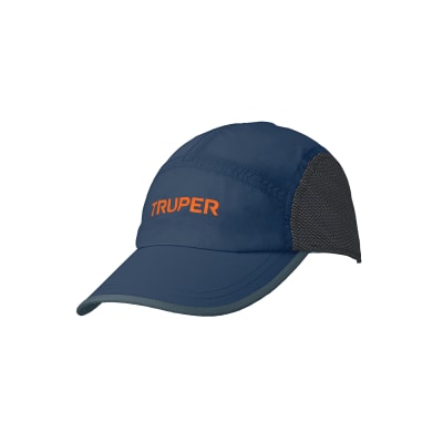 Gorra Truper color azul marino, 100% poliéster respirable1