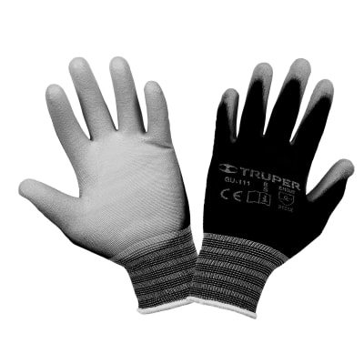 Guantes de nylon recubiertos de poliuretano Talla S