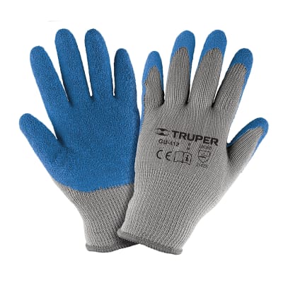 Guantes de poliéster recubiertos de latex. m. truper