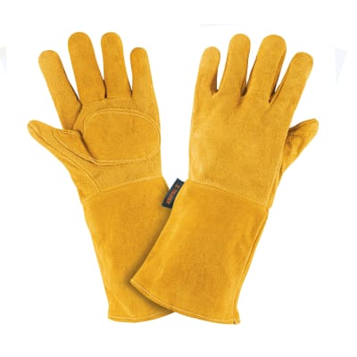 Guantes de carnaza, largos, unitalla, Truper1