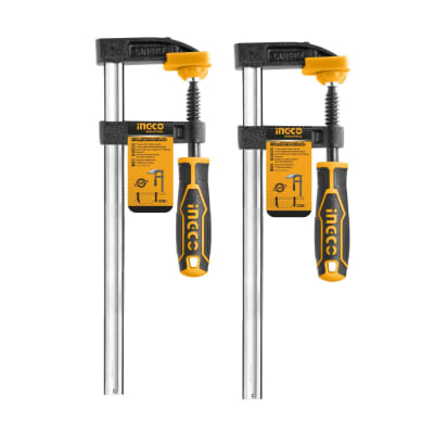 Pack x2 Prensa Sargento Tipo F 50 x 250MM Industrial Ingco