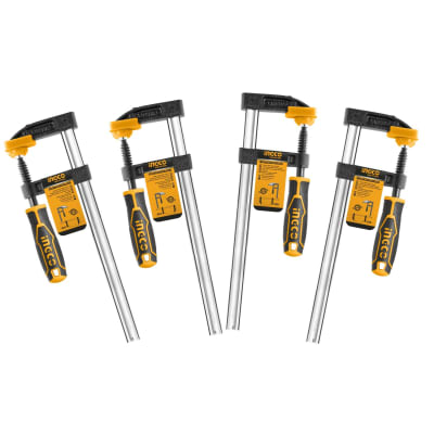 Pack x4 Prensa Sargento Tipo F 50 x 250MM Industrial Ingco