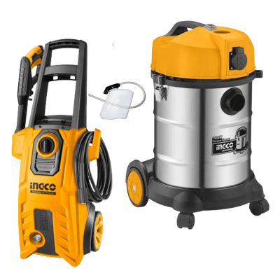 Hidrolavadora 2200Psi + Aspiradora 30 Litros Ingco1