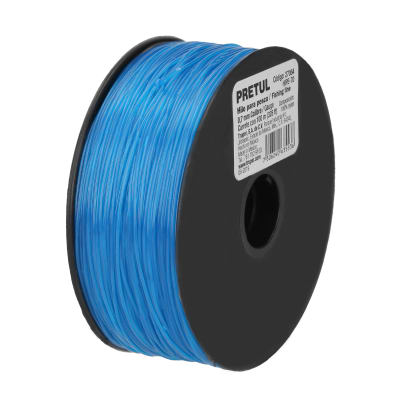 Carrete con 100 m de hilo para pesca azul calibre 0.70 mm Pretul