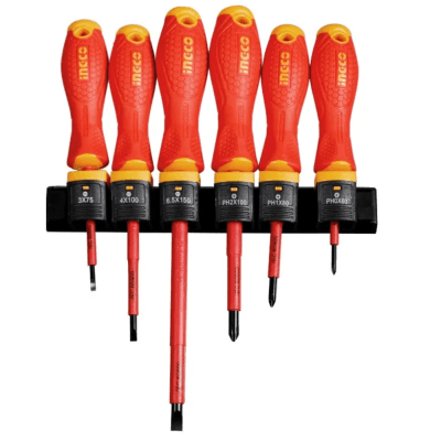 Set de 6 desarmadores dialectricos Ingco