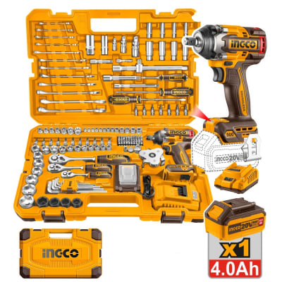 Llave de impacto 500nm + 152 herramientas Ingco1