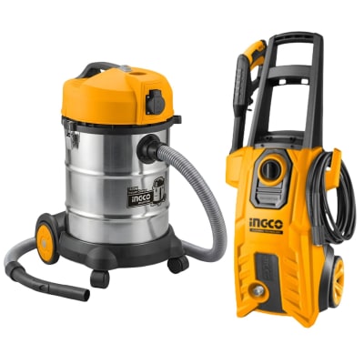 Hidrolavadora 2200Psi + Aspiradora 30 Litros Ingco