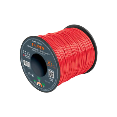 Hilo redondo, para desbrozadora 2.7mm x 373m, carrete TRUPER1