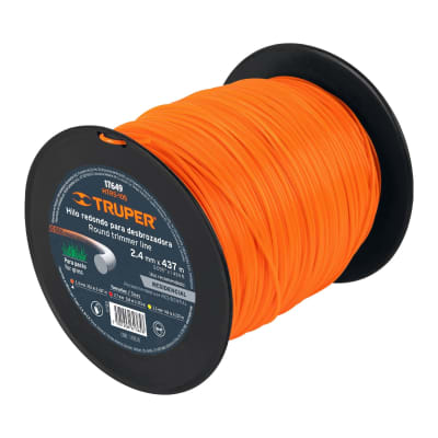 Carrete con 437 m de hilo 2.4 mm para desmalezadora Truper1