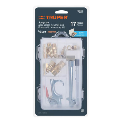 Juego de 17 piezas para compresor de aire Truper