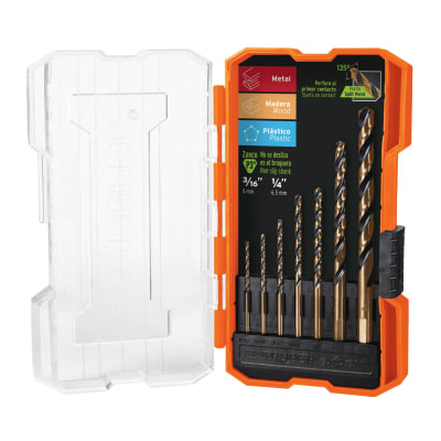 Juego de 7 brocas hss para metal en estuche Truper Expert