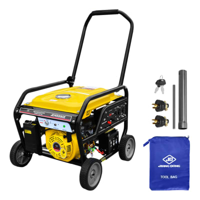 Generador Gasolinero 4500w 4 Tiempos con Ruedas JiangDong1