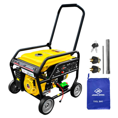 Generador Gasolinero 6500w 4 Tiempos con Ruedas JiangDong