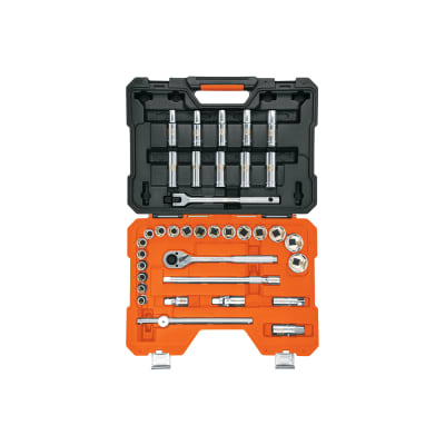 Juego de 36 herramientas cuadro 1/2' mm para mecánico Truper