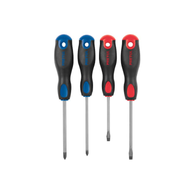 Juego de 4 desarmadores mango Comfort Grip, Pretul1