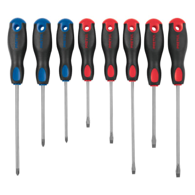 Juego de 8 desarmadores mango confort grip Pretul