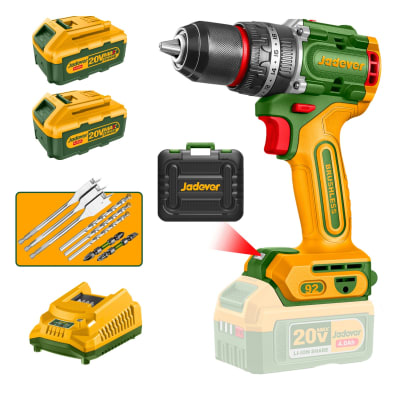 Taladro Percutor 92nm + 2 bateria amp y Cargador Jadever