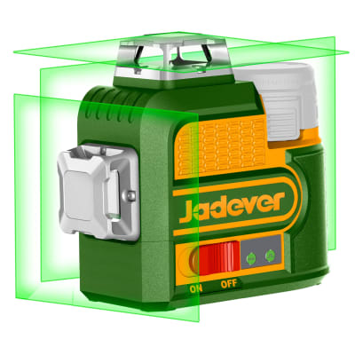 Nivel laser 12 lineas verde incluye accesorios Jadever