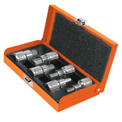 Juego de 6 dados punta hexagonales encastre 1/2