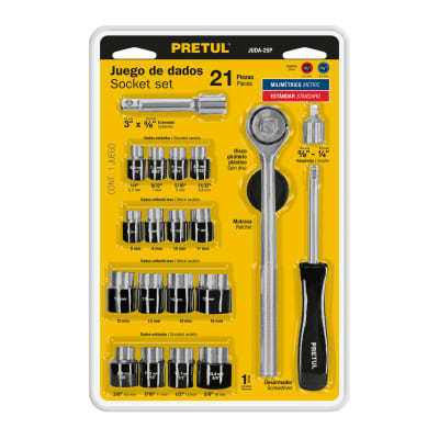 Juego de Ratchet y Dados 3/8