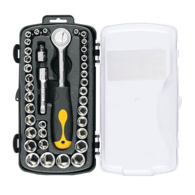 Juego de 39 herramientas con ratchet comfort grip Pretul