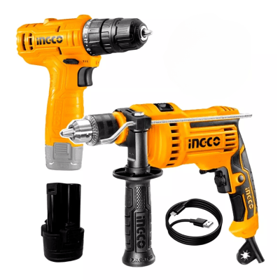 Kit taladro y atornillador 1.5Ah Ingco