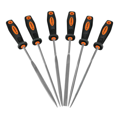 Juego de 6 limas con mango de TPR para joyero, Truper1