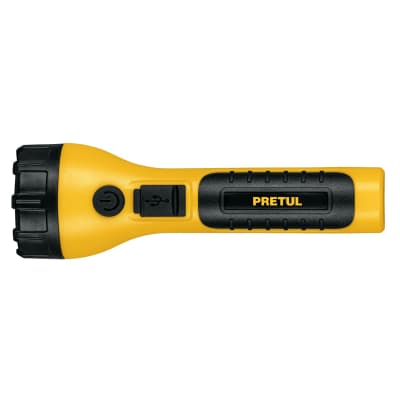 Linterna plástica recargable de led, 120 lúmenes Pretul1