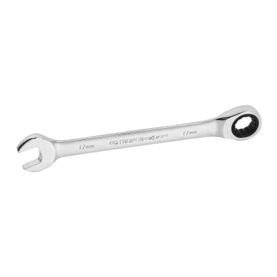 Llave mixta con ratchet 17 mm x 218 mm largo. Truper expert