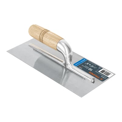 Plancha de empastar lisa mango madera con 10 remaches Truper