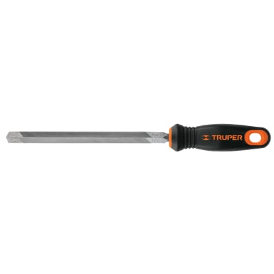 Lima triángulo pesado 8´´ con mango doble inyección, Truper