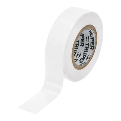 Cinta aislante de 9 m x 19 mm, blanca, Truper