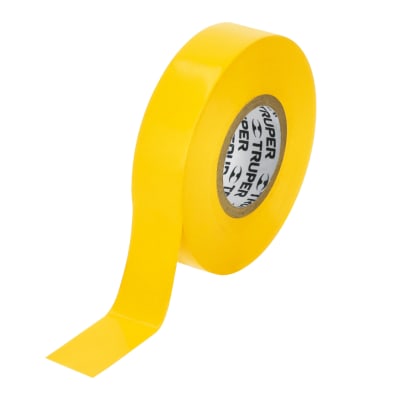 Cinta aislante de 18 m x 19 mm amarilla Truper