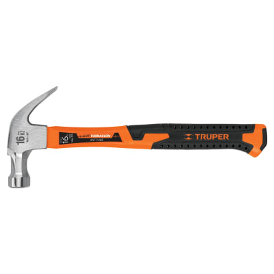 Martillo 16 oz uña curva, mango fibra de vidrio, Truper1