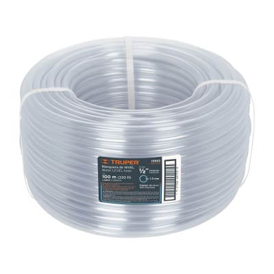 Rollo de manguera de 1/2 Transparente 100M Truper