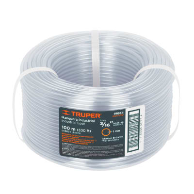 Manguera 3/16'' industrial en rollo de 100 m. truper