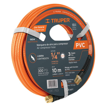 Manguera de PVC para compresor 10 m x 1/4