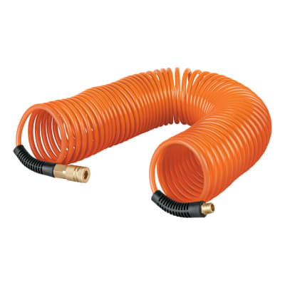 Manguera tipo resorte para compresor, 15 m x 1/4