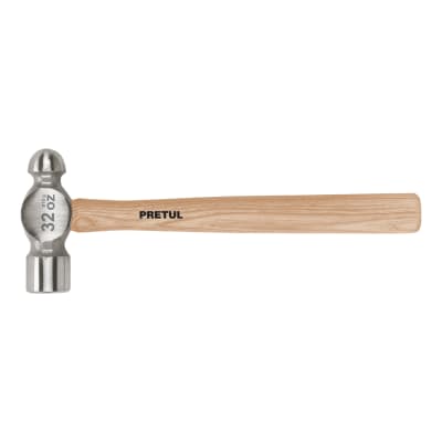 Martillo pulido de bola 32 oz mango madera Pretul1