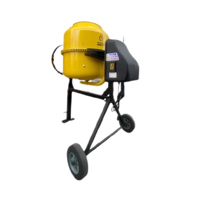 Trompo Mezclador de Concreto Electrico 2 Aspas 200 Litros 1.1HP Ferrawyy
