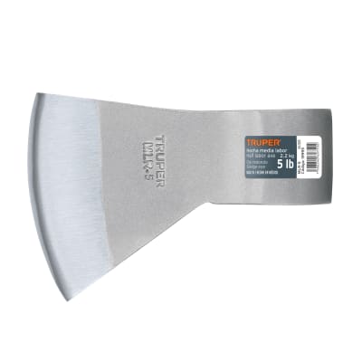 Hacha media labor ojo redondo 5 lb sin mango, Truper