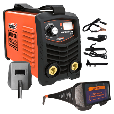 Soldadora inversora 130A + lentes fotosensibles Redbo1