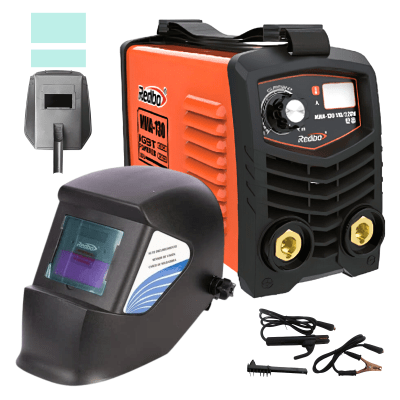 Soldadora inversora 130A + mascara fotosensible Redbo
